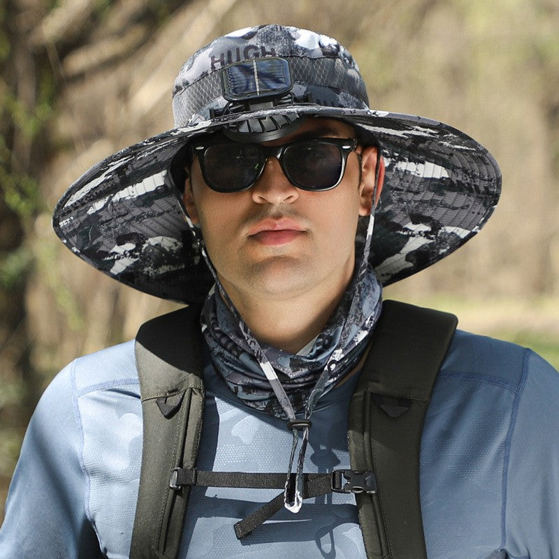 Chapeau rafraîchissant à énergie solaire avec ventilateur intégré