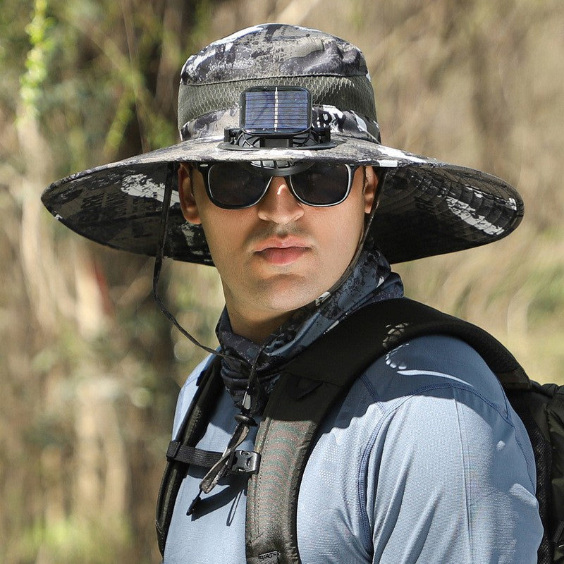 Chapeau rafraîchissant à énergie solaire avec ventilateur intégré