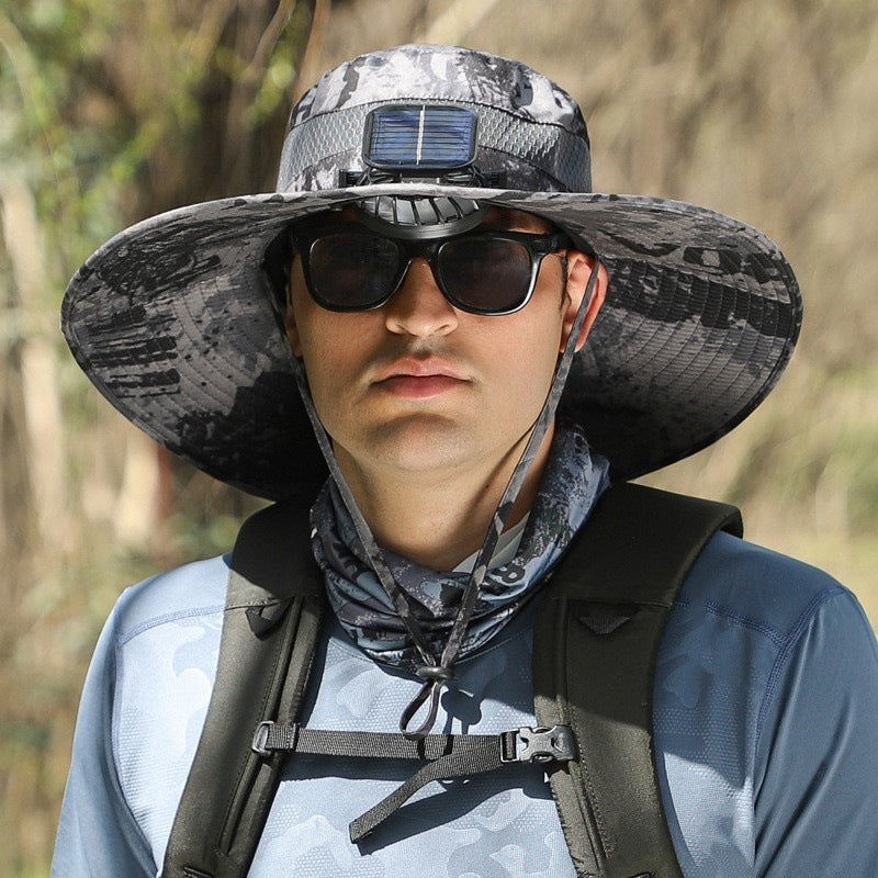 Chapeau rafraîchissant à énergie solaire avec ventilateur intégré
